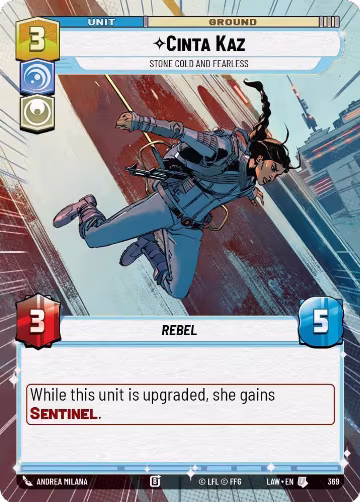 Cinta Kaz - Stone Cold and Fearless (Hyperspace) (369), A Lawless Time — Star Wars card price