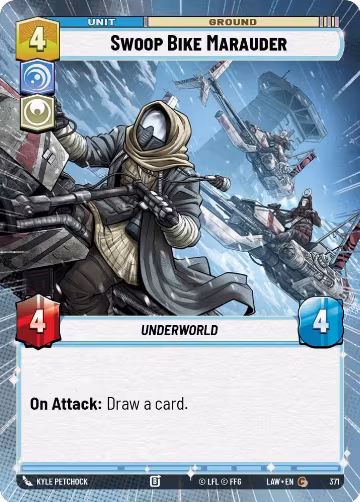 Swoop Bike Marauder (Hyperspace) (371), A Lawless Time — Star Wars card price