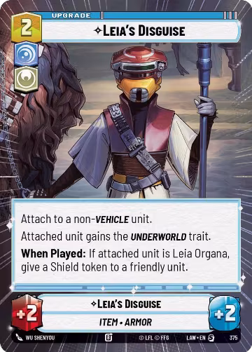 Leia's Disguise (Hyperspace) (375), A Lawless Time — Star Wars card price
