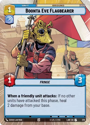 Boonta Eve Flagbearer (Hyperspace) (376), A Lawless Time — Star Wars card price