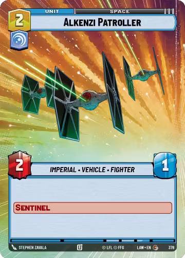 Alkenzi Patroller (Hyperspace) (378), A Lawless Time — Star Wars card price