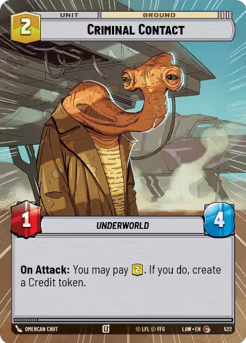 Criminal Contact (Hyperspace) (522), A Lawless Time — Star Wars card price
