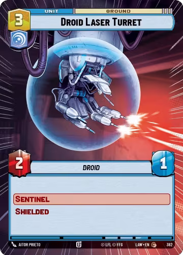 Droid Laser Turret (Hyperspace) (382), A Lawless Time — Star Wars card price
