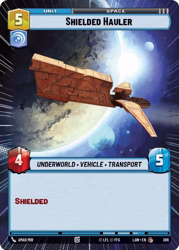 Shielded Hauler (Hyperspace) (386), A Lawless Time — Star Wars card price