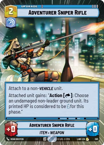 Adventurer's Sniper Rifle (Hyperspace) (390), A Lawless Time — Star Wars card price