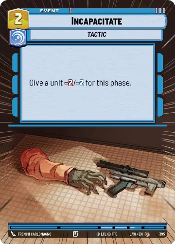 Incapacitate (Hyperspace) (395), A Lawless Time — Star Wars card price