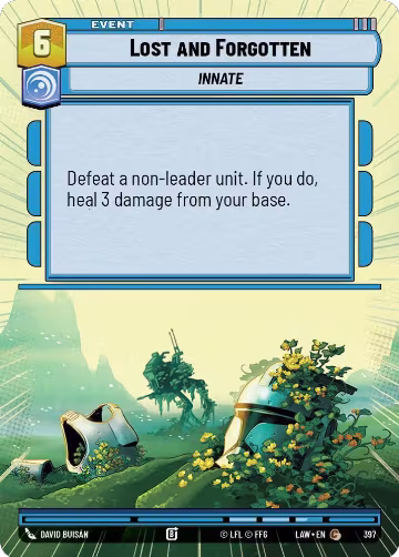 Lost and Forgotten (Hyperspace) (397), A Lawless Time — Star Wars card price