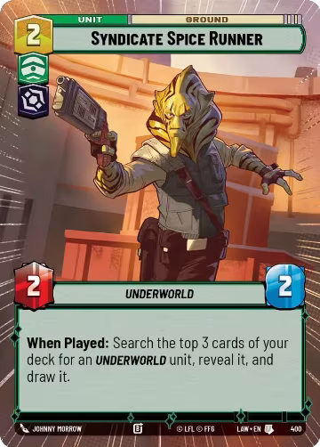 Syndicate Spice Runner (Hyperspace) (400), A Lawless Time — Star Wars card price