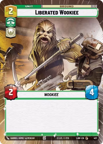 Liberated Wookie (Hyperspace) (407), A Lawless Time — Star Wars card price