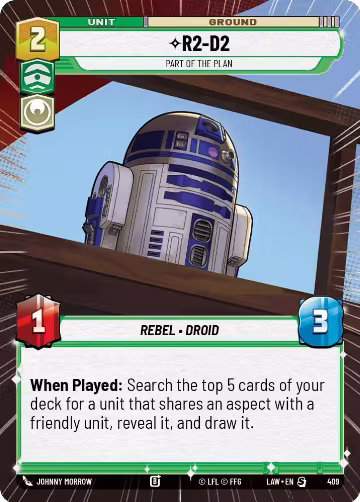 R2-D2 - Part of the Plan (Hyperspace) (409), A Lawless Time — Star Wars card price