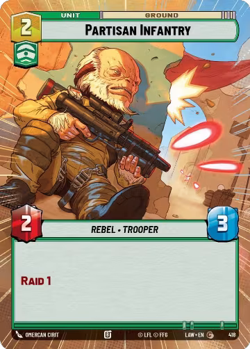 Partisan Infantry (Hyperspace) (418), A Lawless Time — Star Wars card price