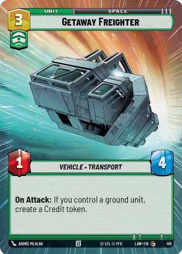 Getaway Freighter (Hyperspace) (419), A Lawless Time — Star Wars card price