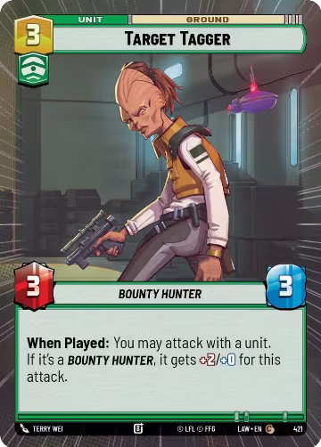 Target Tagger (Hyperspace) (421), A Lawless Time — Star Wars card price