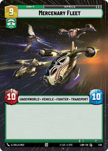 Mercenary Fleet (Hyperspace) (428), A Lawless Time — Star Wars card price