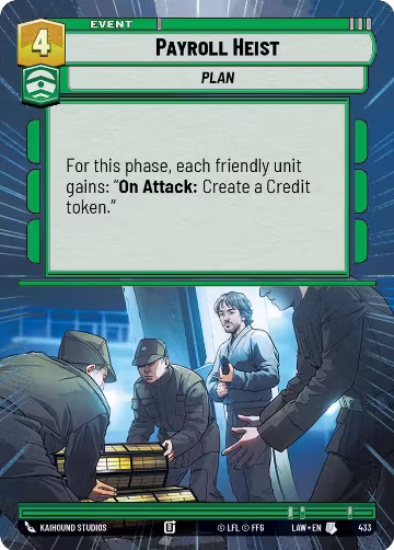 Payroll Heist (Hyperspace) (433), A Lawless Time — Star Wars card price