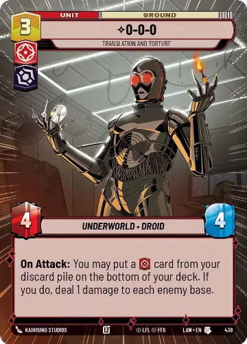 0-0-0 - Translation and Torture (Hyperspace) (438), A Lawless Time — Star Wars card price