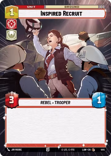 Inspired Recruit (Hyperspace) (444), A Lawless Time — Star Wars card price