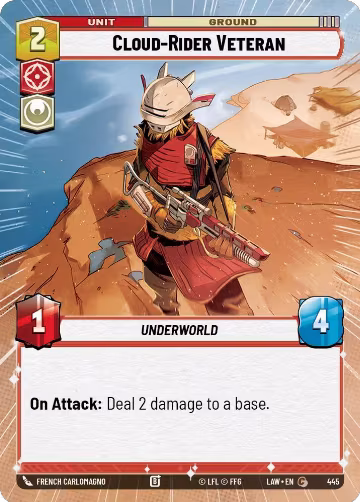 Cloud-Rider Veteran (Hyperspace) (445), A Lawless Time — Star Wars card price