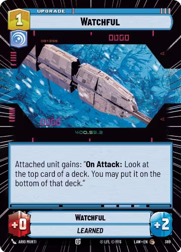 Watchful (Hyperspace) (389), A Lawless Time — Star Wars card price