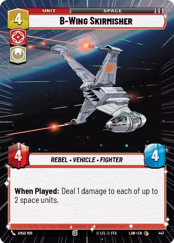 B-Wing Skirmisher (Hyperspace) (447), A Lawless Time — Star Wars card price
