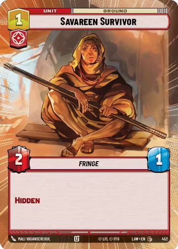 Savareen Survivor (Hyperspace) (452), A Lawless Time — Star Wars card price