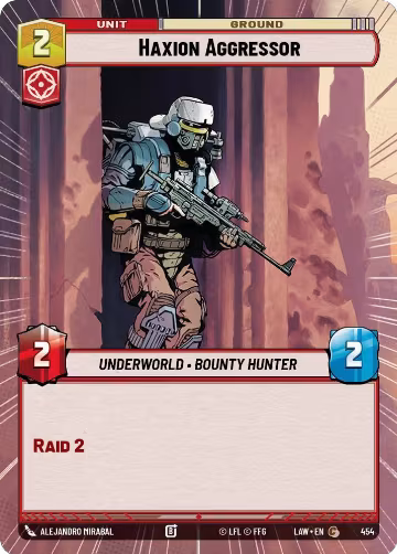Haxion Aggressor (Hyperspace) (454), A Lawless Time — Star Wars card price