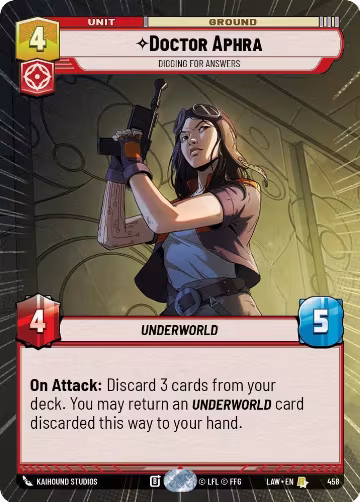 Doctor Aphra - Digging for Answers (Hyperspace) (458), A Lawless Time — Star Wars card price