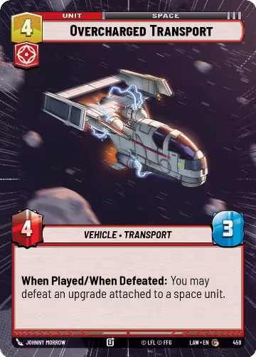 Overcharged Transport (Hyperspace) (459), A Lawless Time — Star Wars card price