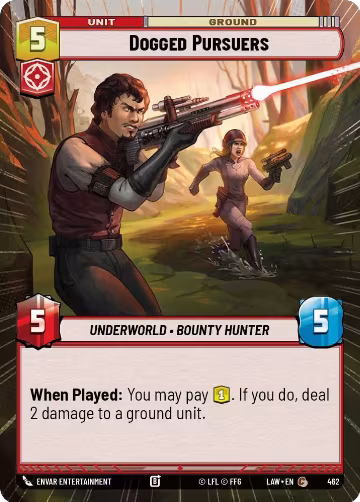 Dogged Pursuers (Hyperspace) (462), A Lawless Time — Star Wars card price