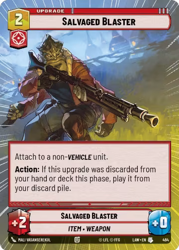 Salvaged Blaster (Hyperspace) (464), A Lawless Time — Star Wars card price