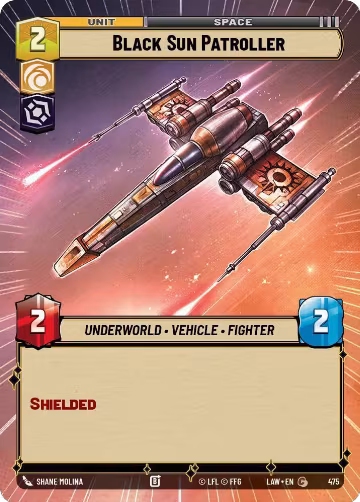 Black Sun Patroller (Hyperspace) (475), A Lawless Time — Star Wars card price