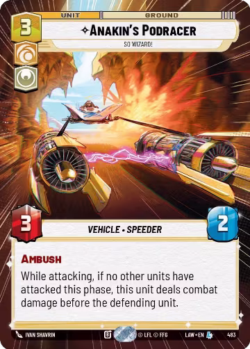 Anakin's Podracer - So Wizard! (Hyperspace) (483), A Lawless Time — Star Wars card price