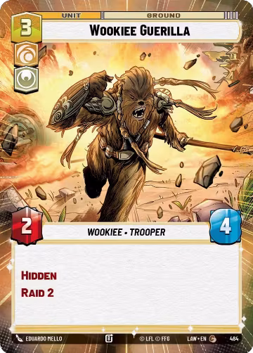Wookiee Guerilla (Hyperspace) (484), A Lawless Time — Star Wars card price