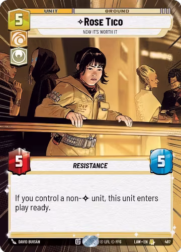Rose Tico - Now It's Worth It (Hyperspace) (487), A Lawless Time — Star Wars card price