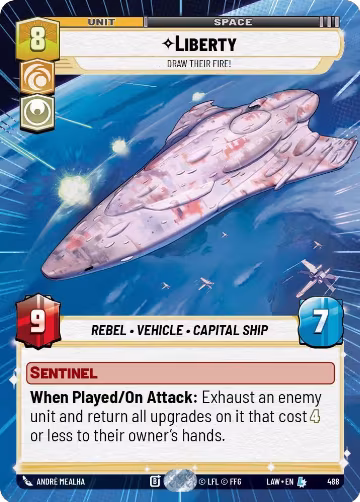 Liberty - Draw Their Fire! (Hyperspace) (488), A Lawless Time — Star Wars card price