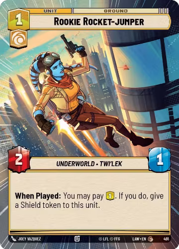 Rookie Rocket-jumper (Hyperspace) (491), A Lawless Time — Star Wars card price