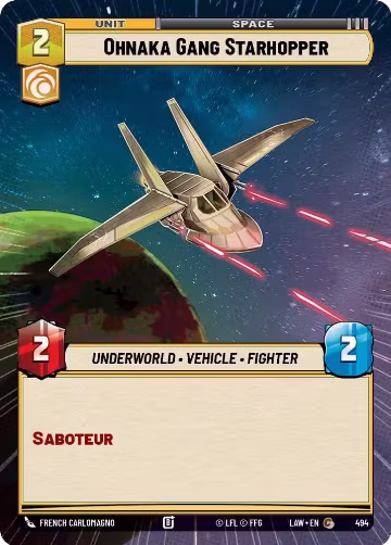 Ohnaka Gang Starhopper (Hyperspace) (494), A Lawless Time — Star Wars card price