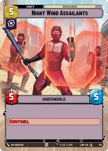 Night Wind Assailants (Hyperspace) (515), A Lawless Time — Star Wars card price