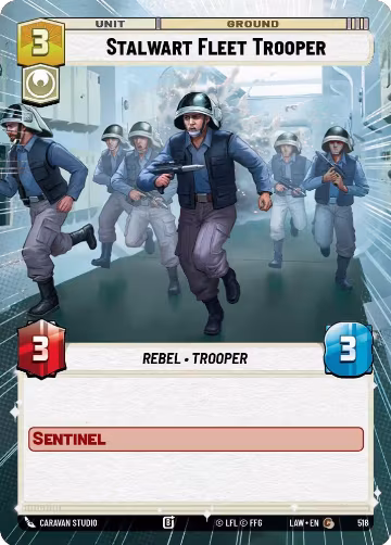 Stalwart Fleet Trooper (Hyperspace) (518), A Lawless Time — Star Wars card price