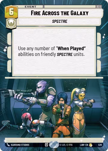 Fire Across the Galaxy (Hyperspace) (520), A Lawless Time — Star Wars card price