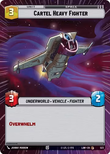 Cartel Heavy Fighter (Hyperspace) (523), A Lawless Time — Star Wars card price