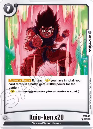 Kaio-ken x20 (FS12-18), Starter Deck EX: The Beat of Ki — DB Fusion card price