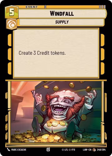 Windfall (248/264), A Lawless Time — Star Wars card price