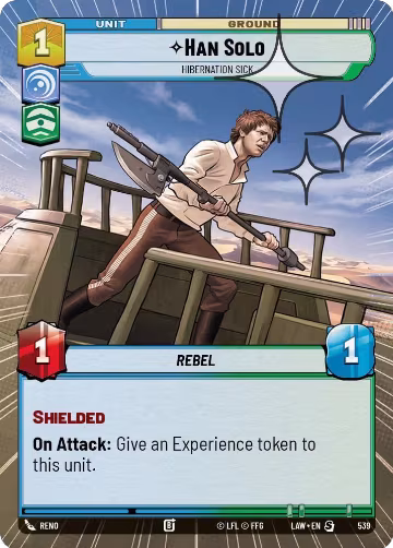 Han Solo - Hibernation Sick (Hyperspace Foil) (539), A Lawless Time — Star Wars card price