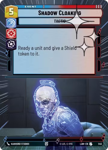 Shadow Cloaking (Hyperspace Foil) (545), A Lawless Time — Star Wars card price