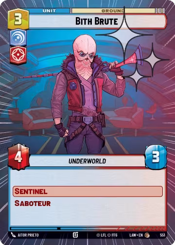 Bith Brute (Hyperspace Foil) (551), A Lawless Time — Star Wars card price