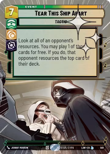 Tear This Ship Apart (Hyperspace Foil) (568), A Lawless Time — Star Wars card price