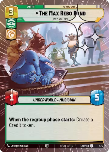 The Max Rebo Band - Jatz-Wailers (Hyperspace Foil) (573), A Lawless Time — Star Wars card price