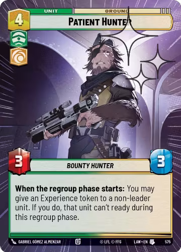 Patient Hunter (Hyperspace Foil) (575), A Lawless Time — Star Wars card price