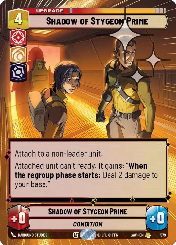 Shadow of Stygeon Prime (Hyperspace Foil) (579), A Lawless Time — Star Wars card price
